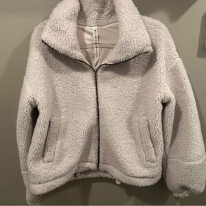 Lululemon cinchable fleece zip up